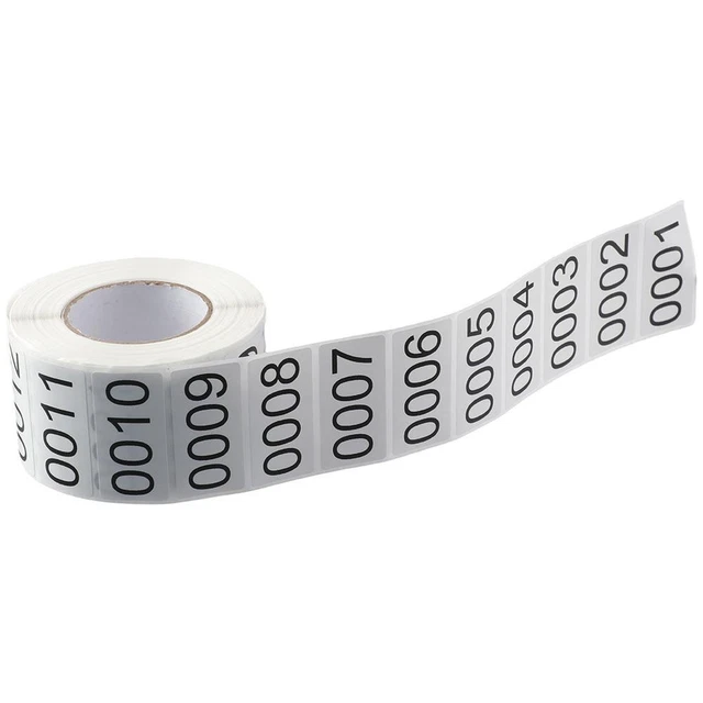 Core Inventory Item Sticker 1.5 X 0.75 Inch Inventory Numbered Sticker Indoor, Outdoor, Storage £11 ...