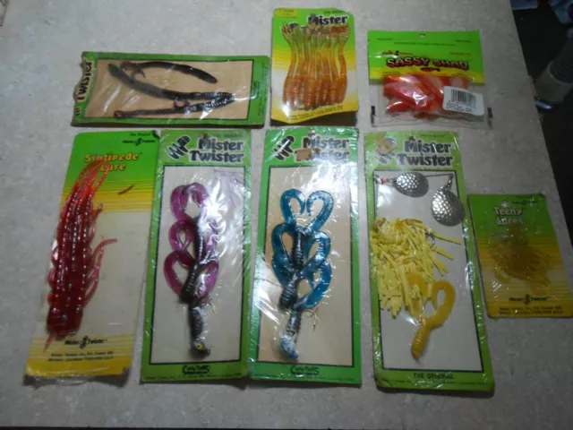 NEW IN PACKS) 10 Lot Vtg Mister Twister Assorted Soft Worms+ (Tackle Box  Find) $24.99 - PicClick
