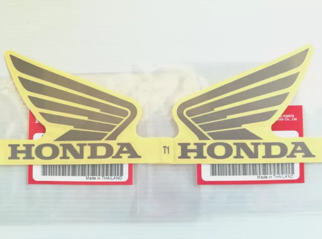 ORIGINAL Honda-CB300 Wing Flügel-9cm-SILBER/TRANSPARENT-T1-Sticker-Aufkleber-90