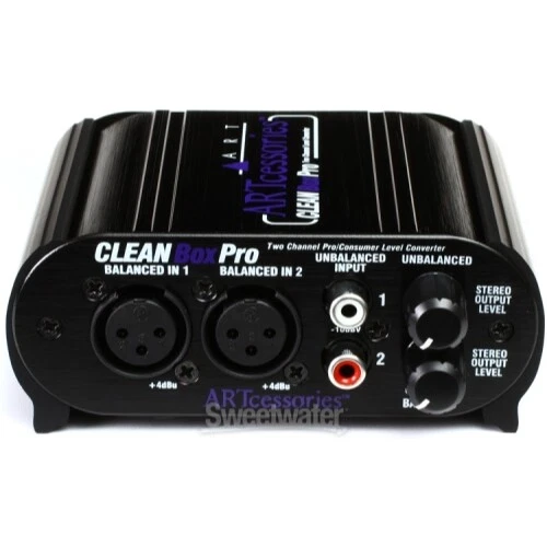 ART CLEANBOX PRO 2-Ch Stereo Level Converter & Hum Eliminator Pro Live ...