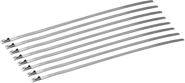 DEI Stainless Steel Locking Ties 8" 8/PK 10201