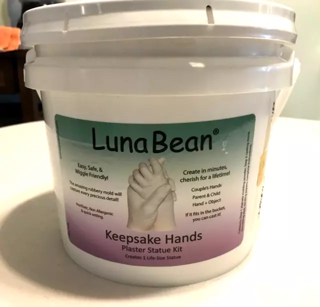 Luna Bean Keepsake Hands Casting Kit | Cute Friendship / Romantic DIY Statue