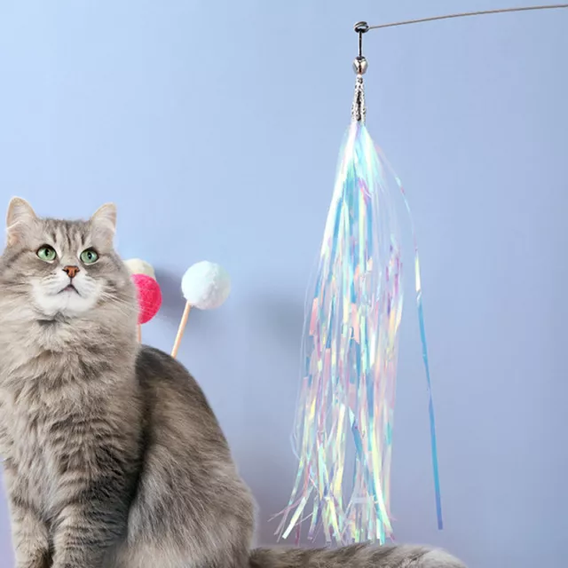 Pet Cat Toys Plume Baguette Tige Kitty Bell Jouer Drôle Teaser Jouet R