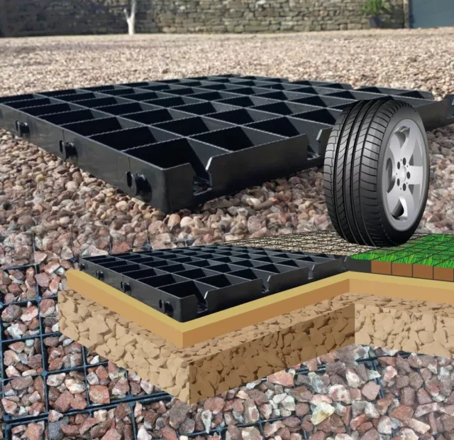 Gravel Grid Driveway Grids Plastic Eco Paving Grid Reinforced Drives Mats Crates