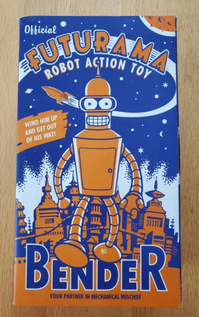 Official Futurama Series 1 Action Robot Bender 2001 - New Boxed