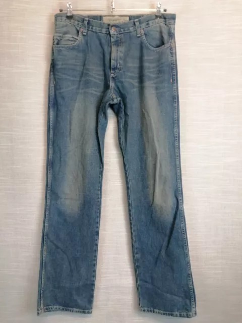 Wrangler Roxboro Jeans W34 L34 Blue Denim Bootcut Stretch Comfort