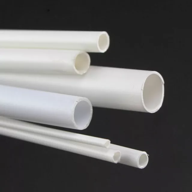 10x Tube Rond Plastique Creux Tuyau DIY Fait à la Main Sable Modèle Matériel