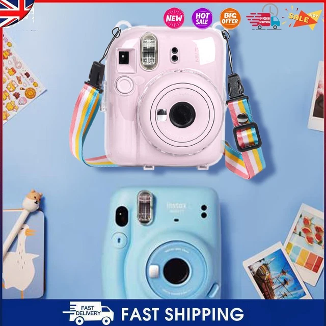 Mini Camera Bag PC Crystal Protective Shell Transparent for Camera Instax Mini12