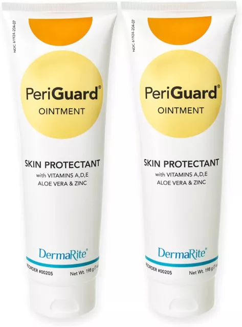 PeriGuard Skin Protectant Ointment Vitamin A, D, E, Aloe Vera, Zinc (Pack of 2)