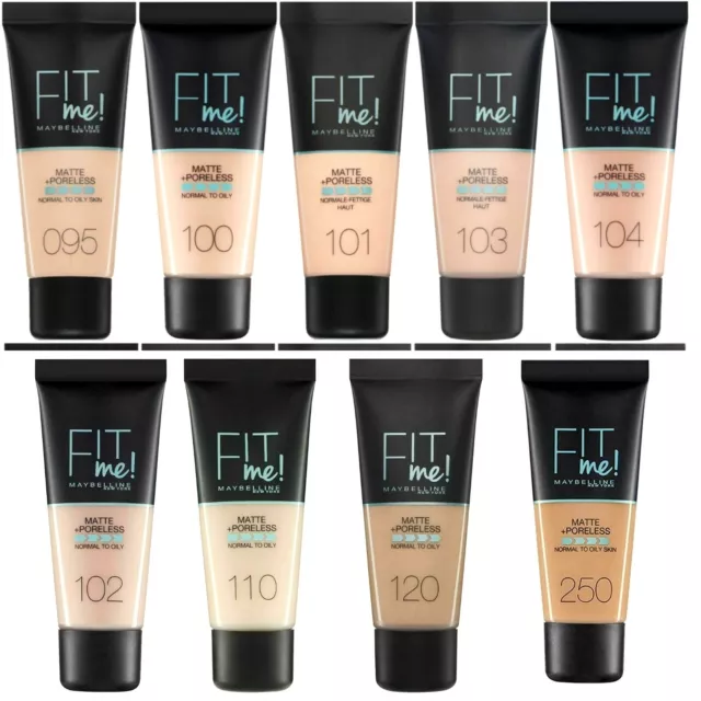 Maybelline FIT ME Matte & Poreless Foundation 30ml- NEW CHOOSE SHADE