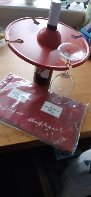 NUOVO ""BLOSSOM HILL"" Giacca Raffreddatore Vino Manica & SUPPORTO IN VETRO.
