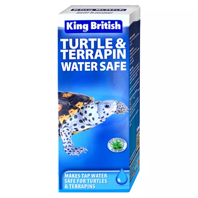 King British Turtle & Terrapin Reptile Amphibian Water Safe Dechlorinator 100ml