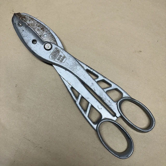 Tijeras de metal de aluminio grandes vintage Malco M-14