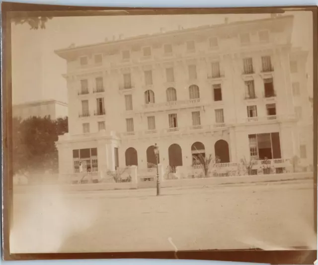 France, Bastia, Cyrnos Palace Hôtel, vintage silver print, ca.1915 Vintage silve