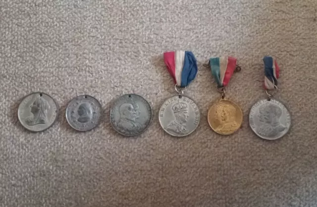 Six Royal Coronation & Jubilee Commemoration Medals