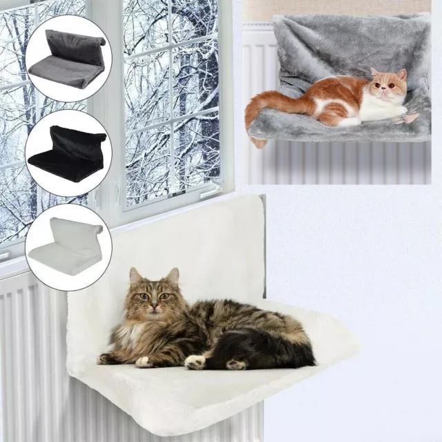 Cat Kitten Hanging Radiator Pet Dog Bed Warm Fleece Basket Cradle Hammock Plush