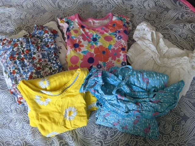 Bundle Of 5 Girls Summer Dresses Age 3-4