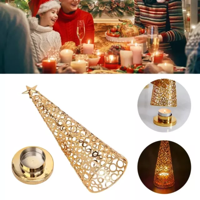 Christmas Tree Candlestick Hollow Scented Candle Stand Tealight Candle Holder*