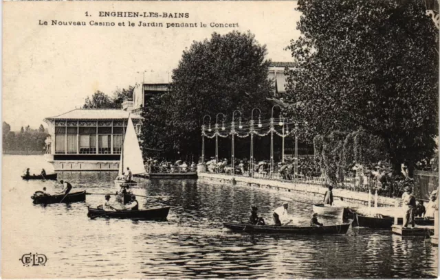 CPA Enghien les Bains Le nouveau Casino et le Jardin FRANCE (1333084)