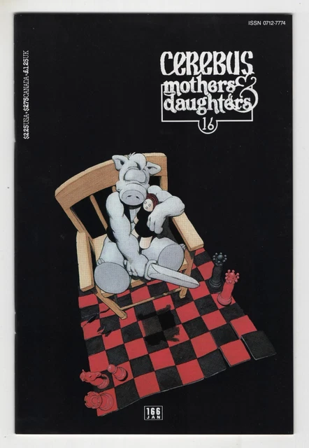 CEREBUS  #166   DAVE SIM   (AARDVARK-VANAHEIM)  VF  or  BETTER!!