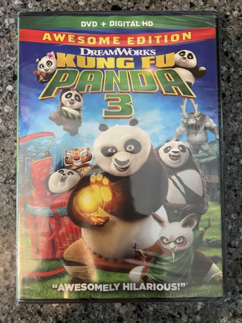 NEW - DREAMWORKS - Kung Fu Panda 3 AWESOME EDITION ( DVD + Digital HD ...