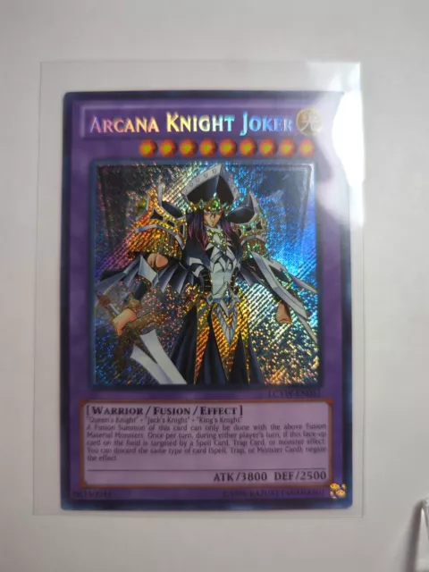 YU-GI-OH! TCG Arcana Knight Joker  LCYW-EN051 Secret Rare Near Mintw/extra