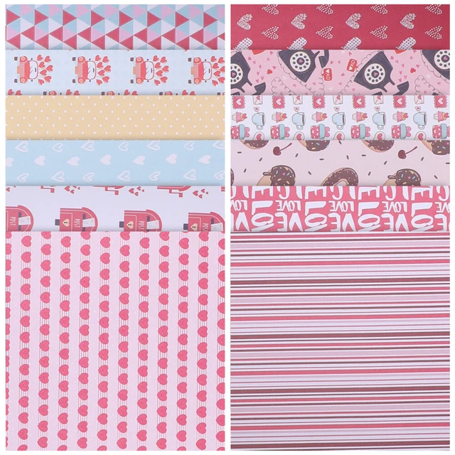 24 Hojas Artesanales Libro de recortes Papeles de fondo decorativos Papeles para hacer tarjetas Papel