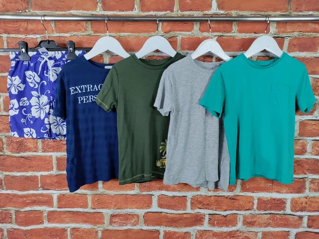 Bundle Ragazzi Età 4-5 Anni Next Zara Tu Pantaloncini Da Bagno Top T-Shirt Set Vacanze 110Cm