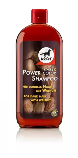 Power Shampoo Pferdeshampoo Walnuss leovet dunkles Haar 500ml (25,90EUR/L)