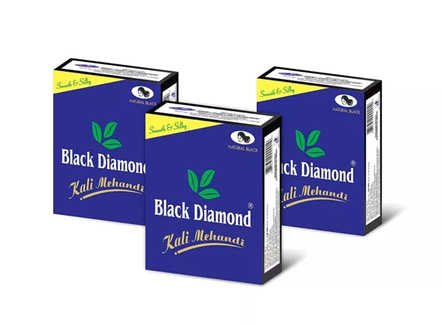 BEST Natural Black Diamond Kali Mehandi Black Henna Herbal Hair 15x 10 gms each