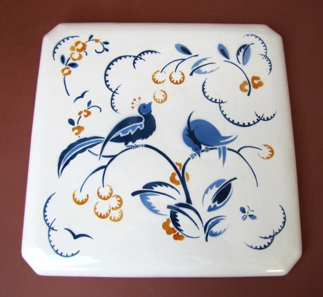 DESSOUS DE PLAT carrelage en faïence de Gien Collection Oiseau Le