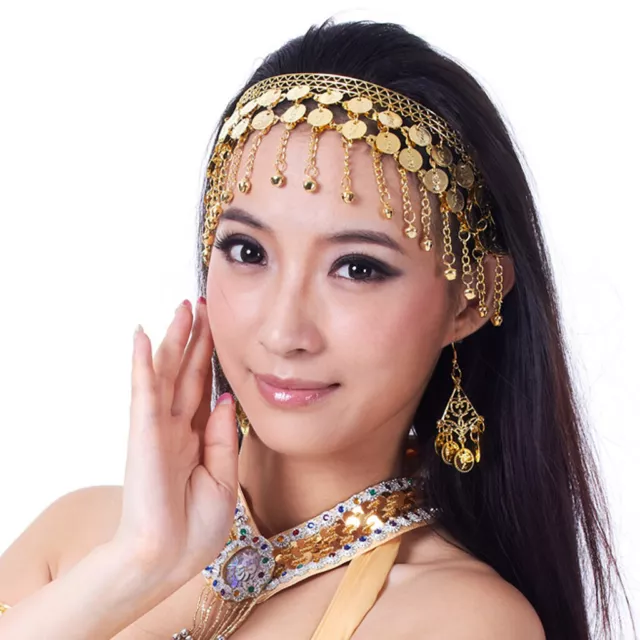 Belly Dance Tribal Coins Headband Jewelry Festival Costume Headdress Hot