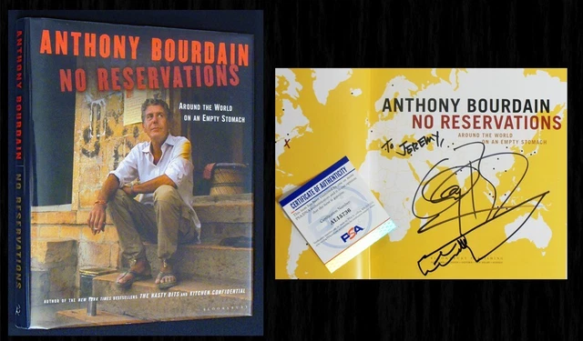 Anthony Bourdain SIGNED, Doodled, PSA Certified NO RESERVATIONS Autographed HC! Anthony Bourdain SIGNED, Doodled, PSA Certified NO RESERVATIONS Autographed HC!