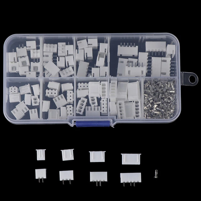 1BOX JSTXH KIT 2/3/4/5Pin XH2.54MM Terminal Housing PCB Header Wire