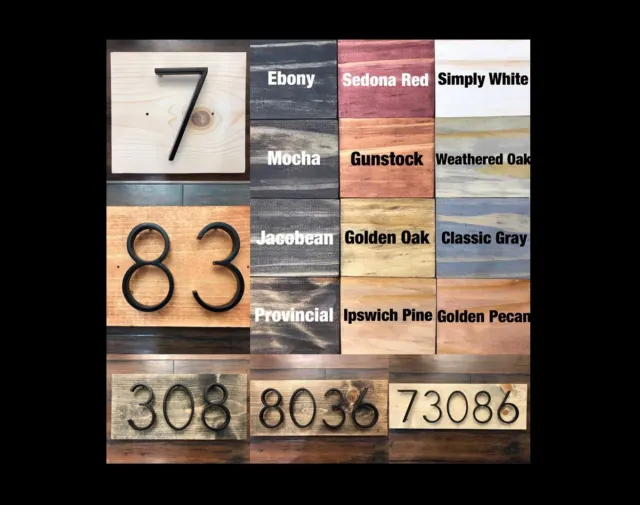 House Numbers | Address Plaques | House Number Signs | Farmhouse | Rustic Decor