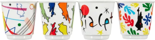 Bialetti Arte Espresso Cups Set of 4 Porcelain Coffee-Cup