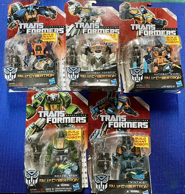Transformers Generations Set HASBRO TRANSFORMERS DELUXE Class Fall of Cybertron Generations Set Of 5 ...
