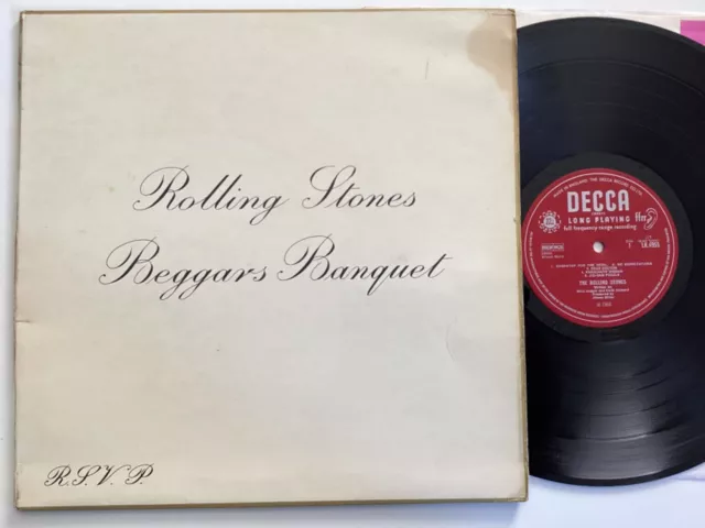 THE ROLLING STONES Beggars banquet VINYL LP RECORD 3A 4A MONO excellent audio 8