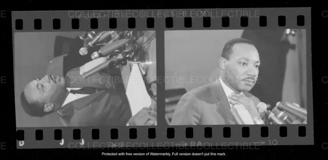 Martin Luther King Jr Photo Vintage Close-Up  Fantastic Negative Scarce