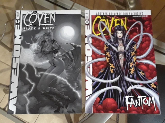 The Coven: Black & White #1 / Fantom Special #1 (Awesome) Loeb / Churchill