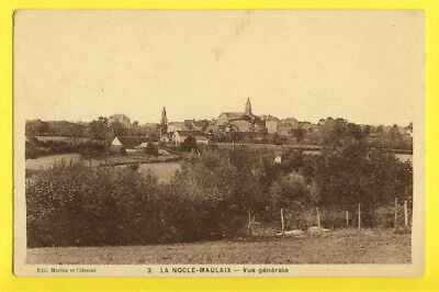 cpa RARE Bourgogne 58 - LA NOCLE MAULAIX (Nièvre) Vue Générale du Village