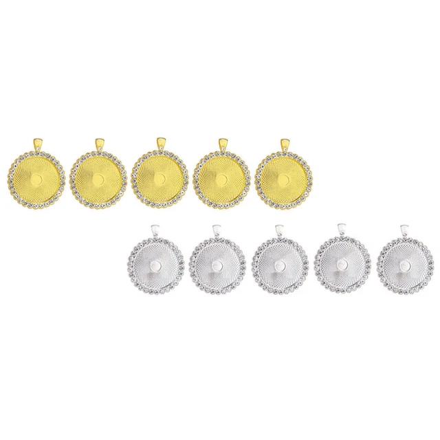 10 Pcs Base Pendente Vassoio Gemma Del Tempo Accessori Flapper Il