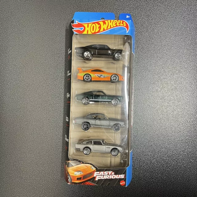 2023 HOT WHEELS Fast & Furious 5 Pack Charger, Supra, AstonMartin