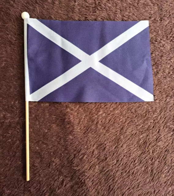 Scotland Navy Hand Flag - 9" x 6" - LAST FEW