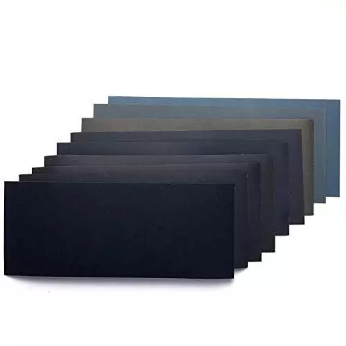 36 Pieces Dry/wet Waterproof Abrasive Sandpaper 400 To 3000 Grit Used For Metal