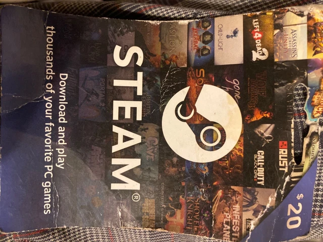STEAM Gift card PC Prepaid Gift card 20$