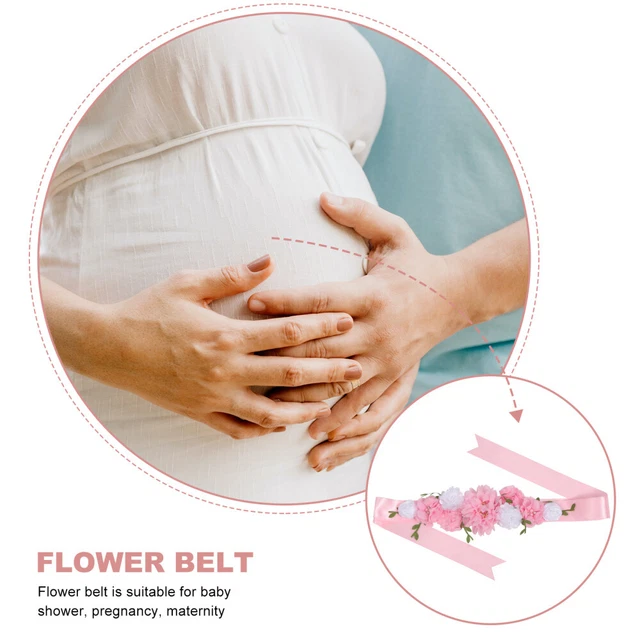 WEDDING DRESS SASH Pregnancy Belt for Baby Shower Flower Maternity