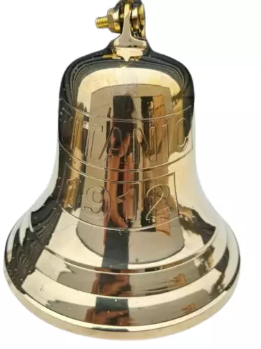 6'' Brass Titanic Ship last Order Bell Wall Mounted Antique Nautical