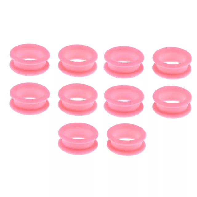 10x Friseurschere Fingerring Salon Schere Finger Ring Einsätze Silikon 7#