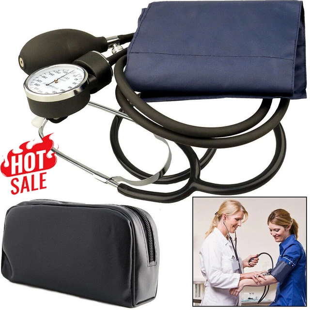 Sphygmomanometer Blutdruckmessgerät Manuelles Oberarm  mit Doppelkopf Stethoskop